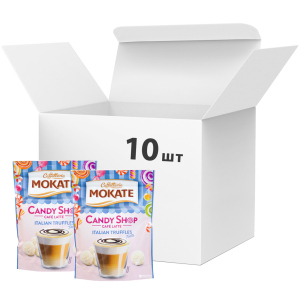 Упаковка растворимого кофейного напитка Мokate Candy Shop Latte Italian Truffles 10 шт по 110 г (26.073) (5900649068056) лучшая модель в Ивано-Франковске