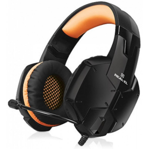 Наушники Real-El GDX-7700 Surround 7.1 Black-orange (EL124100016) лучшая модель в Ивано-Франковске