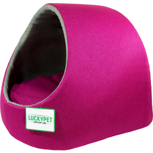 Будиночок для собак і кішок Lucky Pet Руді №1 36 x 37 x 32 см Фуксія (4820224212883) надійний