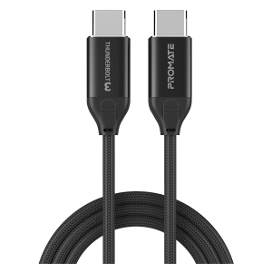 Кабель Promate ThunderLink-C20+ USB Type-C/USB Type-C 100W PD 1.5 м Black (thunderlink-c20+.black)