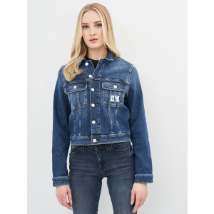 Джинсова куртка Calvin Klein Jeans Cropped 90'S Denim Jacket J20J215381-1BJ S Denim Dark (8719853611180) ТОП в Івано-Франківську