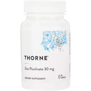 Витамины Thorne Research Цинк Пиколинат, Zinc Picolinate, 30 мг, 60 капсул (693749220022) ТОП в Ивано-Франковске