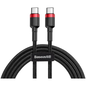 Кабель Baseus Cafule USB Type-C 3A 60W 1.0 м Black/Red (CATKLF-G91) в Ивано-Франковске