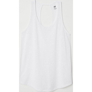 Майка спортивна H&amp;M Sport 0625316-8 XS Біла (2000001477076) краща модель в Івано-Франківську