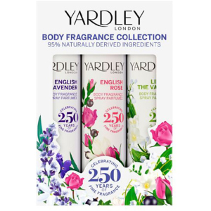 Набор для женщин Yardley Body Spray Trio 3 х 75 мл (5056179301764) в Ивано-Франковске