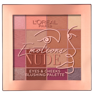 Палетка тіней для повік та рум'яна для обличчя L'Oreal Paris Emotions of Nude 17 г (3600523973705)