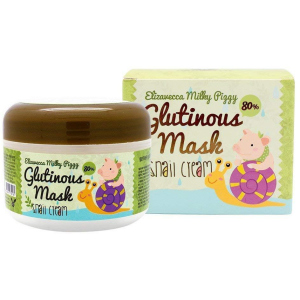 купити Крем-маска нічна з муцином равлика Elizavecca Milky Piggy Glutinous Mask 80% Snail Cream 100 мл (8809418750130)