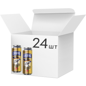 Упаковка пива Edelburg Lager світле фільтроване 5.2% 0.5 л х 24 шт (4260684190047) ТОП в Івано-Франківську