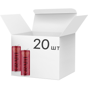 Упаковка слабоалкогольного грінного винного напою Fratelli Gratti Fragolino Rosso червоний напівсолодкий 0.33 л 6-6.9% 20 шт (4820001472479)
