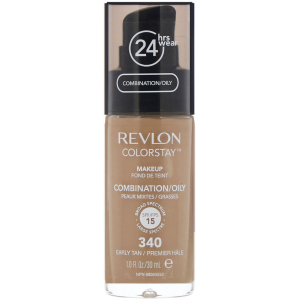 Тональний крем Revlon ColorStay комбінована та жирна шкіра з дозатором 340 Early Tan 30 мл (309974700122) краща модель в Івано-Франківську