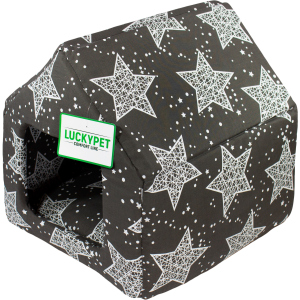 хорошая модель Домик для собак и кошек Lucky pet Джесси №0 26x27x27 см Серый (4820224210872)