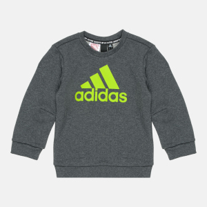Світшот дитячий Adidas Must Haves Crew FP8935 128 см Dark Grey Heather (4062049186561) краща модель в Івано-Франківську
