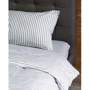 Постельный комплект U-tek Hotel Collection Cotton Stripe Cacao 30 евро (KHCSC3004) лучшая модель в Ивано-Франковске