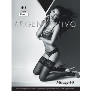 Панчохи Argentovivo Mirage 40 Den 3/4 р. Bianco (8051403068731) краща модель в Івано-Франківську