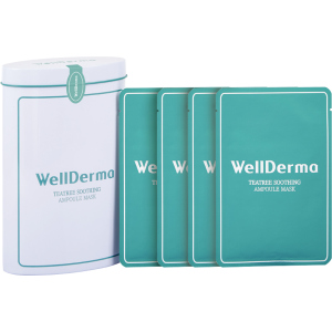 Тканинна маска для обличчя Wellderma Чайне Дерево Teatroe Soothing Ampoule Mask 10 шт x 20 мл (8809502180775)