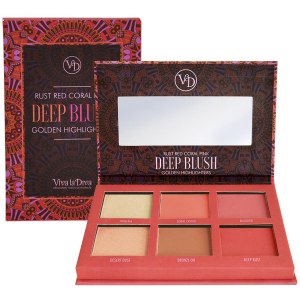 Палетка Viva La Diva Blush & Bronzing Powder Dream Cheek Palette Dark 6 г (7330906016793) ТОП в Ивано-Франковске