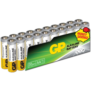 Батарейки GP SUPER ALKALINE 1.5 В 15AEPL-2VS20, LR6, AA 20 шт (4891199147470) ТОП в Івано-Франківську