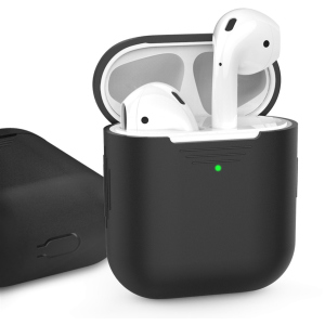 Класичний Силіконовий чохол AhaStyle для Apple AirPods Black (AHA-01020-BLK) ТОП в Івано-Франківську