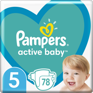 Підгузки Pampers Active Baby Розмір 5 (Junior) 11-16 кг 78 шт (8001090950536) в Івано-Франківську