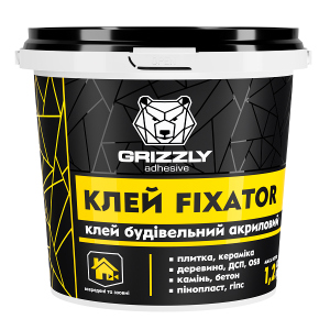 Клей будівельний акриловий Grizzly FIXATOR 3 кг (4823048028449) ТОП в Івано-Франківську