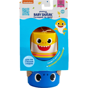 Игровой набор Baby Shark для игры с песком и водой Пасочки 5 придметов (6900006598737) ТОП в Ивано-Франковске