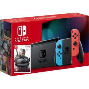 Nintendo Switch Neon Blue-Red (Upgraded version) + Гра The Witcher 3: Wild Hunt Complete Edition (російська версія) в Івано-Франківську