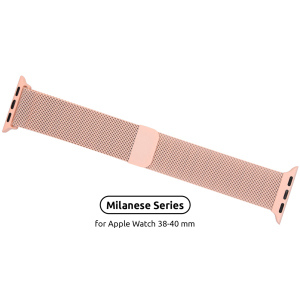 Ремешок Armorstandart Milanese Loop Band для Apple Watch All Series 38-40 mm Pink (ARM55246) в Ивано-Франковске