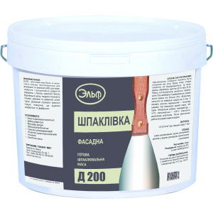 Шпаклівка фасадна Ельф Д-200 27 кг Біла (mba27sp2) краща модель в Івано-Франківську