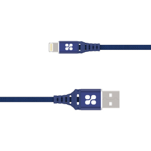 Кабель Promate NerveLink-i USB/Lightning MFI 2.4A 1.2 m Blue (nervelink-i.blue) ТОП в Івано-Франківську