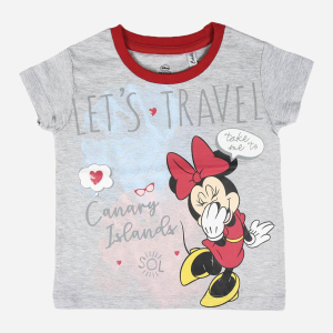 Футболка Disney MINNIE 2200004949 92 см (2 роки) Сіра (8427934376469)