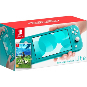 Nintendo Switch Lite Turquoise + Гра The Legend of Zelda: Breath of the Wild (російська версія) краща модель в Івано-Франківську