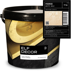 Декоративна штукатурка Elf Decor Feerie 0.5 - 1 мм 5 кг White Gold (mba5FEE_W-G) ТОП в Івано-Франківську