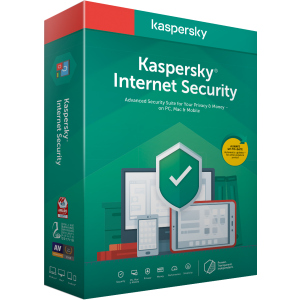 Kaspersky Internet Security 2020 для всех устройств, первоначальная установка на 1 год для 2 ПК (DVD-Box, коробочная версия)