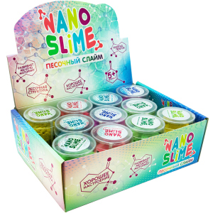 Упаковка песочных слаймов Nano slime 12 шт х 150 г (71834) (4820220561480) лучшая модель в Ивано-Франковске