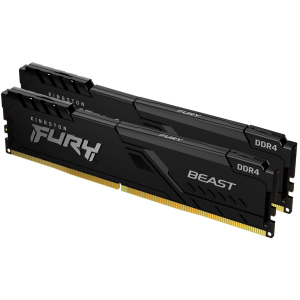 Оперативна пам'ять Kingston Fury DDR4-2666 16384MB PC4-21300 (Kit of 2x8192) Beast Black (KF426C16BBK2/16) в Івано-Франківську