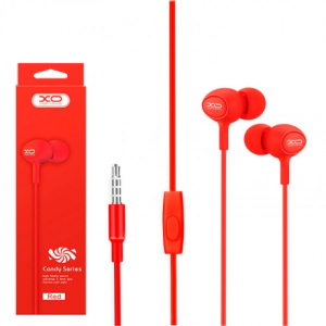 Наушники XO S6 Red - Красные jack 3.5 с микрофоном