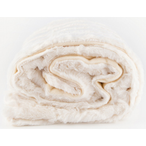 Плед LIFETIME Furry blanket Белый 120x150 см (871125227910 white) лучшая модель в Ивано-Франковске