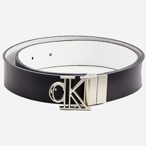 Ремень женский кожаный Calvin Klein Jeans Outline Mono Plaque Rev Belt30 K60K608291-0GN 90 см Черный (8719854164487)