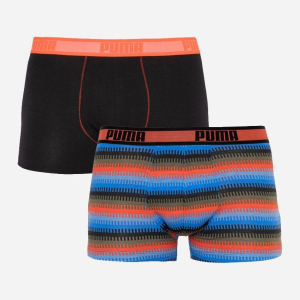 Набор трусов Puma Worldhood Stripe Trunk 2P 501004001-030 2 шт L Черный с красным и синим (8718824805542) в Ивано-Франковске