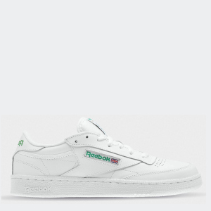 Кеды Reebok Club C 85 AR0456 40 (7.5) 25.5 см White/Green (4056561016499) лучшая модель в Ивано-Франковске