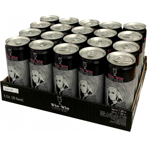Упаковка слабоалкогольного виновного игристого напитка Win-Win Розе Фрозен 0.33 л х 20 шт 5.5-6% (4820236721045)