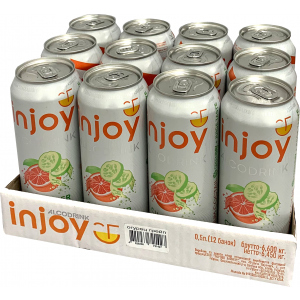 купити Упаковка слабоалкогольного напою InJoy Огірок Грейпфрут 0.5 л х 12 шт 6.7% (4820236720963)
