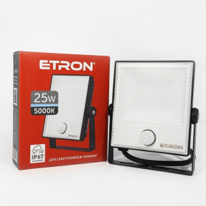 Прожектор светодиодный ETRON Spotlight Power 1-ESP-224 25W 5000K с датчиком движения лучшая модель в Ивано-Франковске