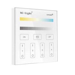 купить Панель управления Mi-Light сенсорная 4 зоны Dual White/CCT