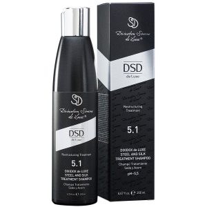 Відновлюючий шампунь DSD de Luxe 5.1 Steel And Silk Treatment для відновлення структури волосся 200 мл (8437011863119)