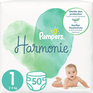 Подгузники Pampers Harmonie Newborn Размер 1 (2-5 кг) 50 шт (8006540156513) в Ивано-Франковске