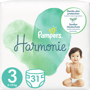 Подгузники Pampers Harmonie Размер 3 (6-10 кг) 31 шт (8006540156599) ТОП в Ивано-Франковске