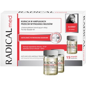 Комплекс в ампулах против выпадения волос для женщин Farmona Radical Med 15 ампул x 5 мл (5902082210108) надежный