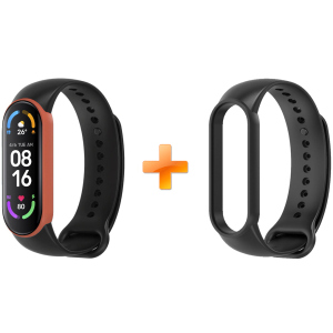 Xiaomi Mi Band 6 MiJobs двоколірний чорний/помаранчевий (MJ6-DSS005BO) ТОП в Івано-Франківську