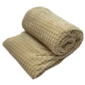 Плед-Покрывало Novita Люкс Ecotton Beige 150х200 (ROZ6400068760) лучшая модель в Ивано-Франковске